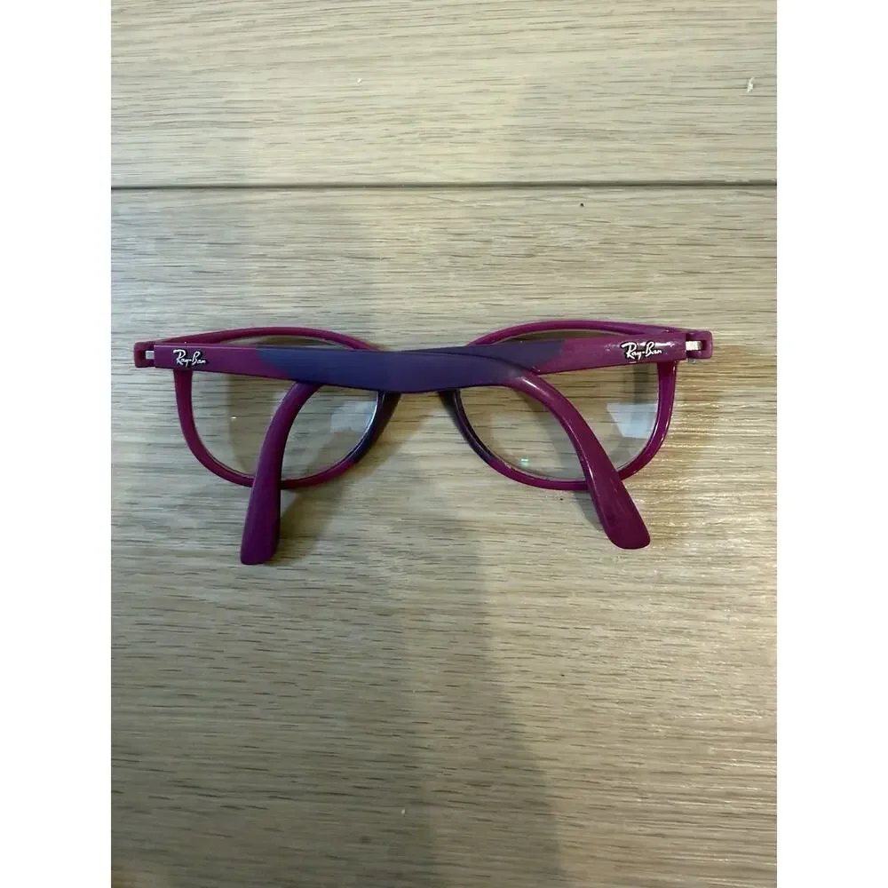 RAY BAN Kids RB1622 3933 Fucsia on Violet Girls Kids Oval Eyeglasses 46-17-130